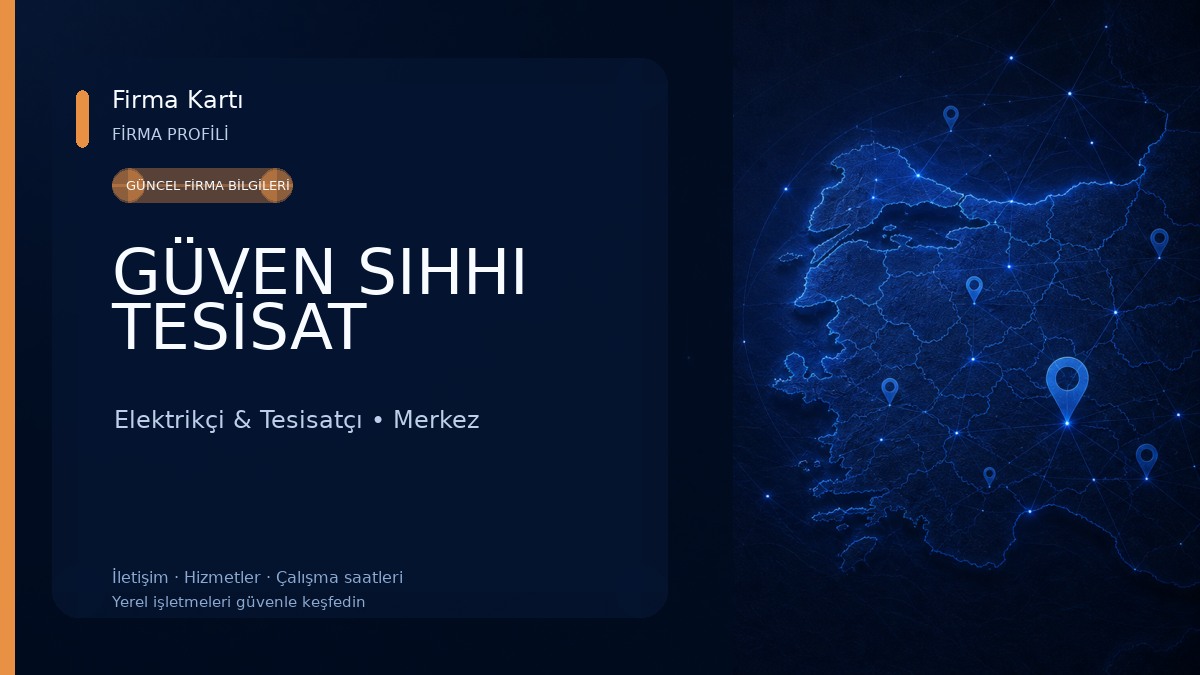 GÜVEN SIHHI TESİSAT