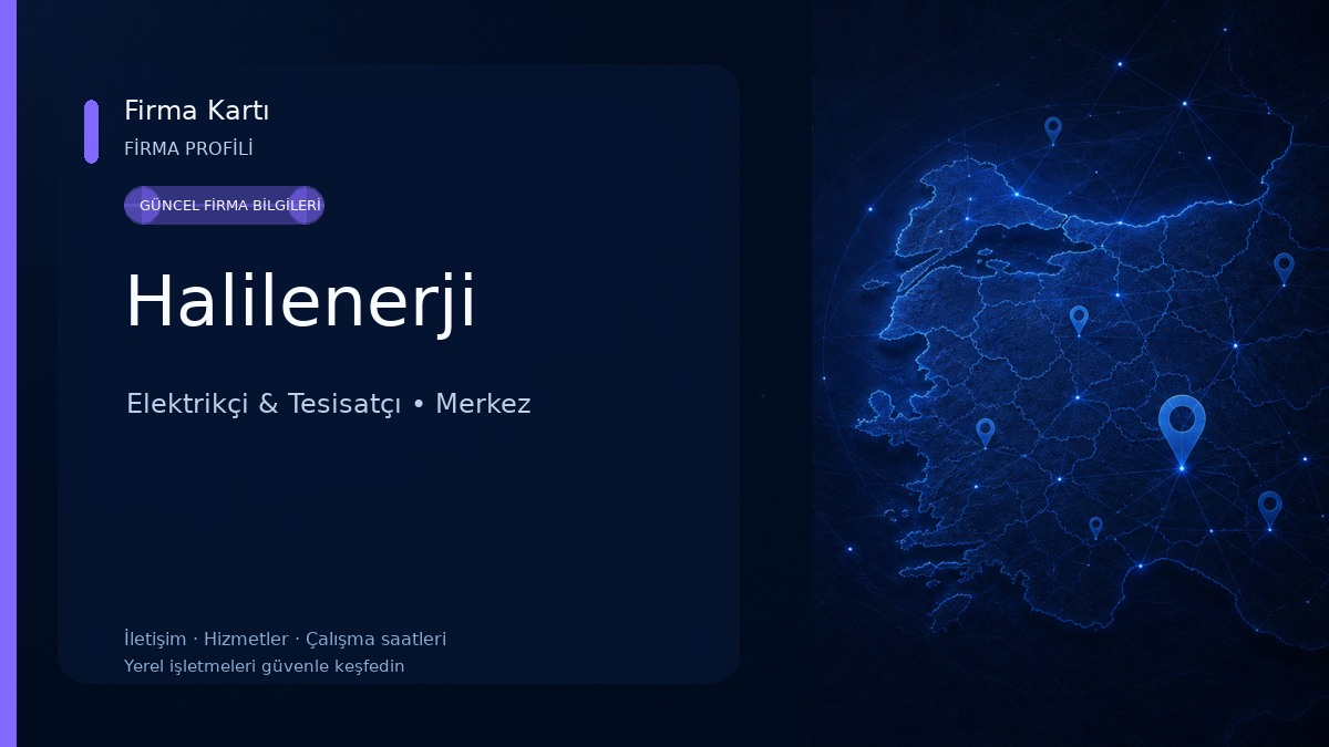 Halilenerji Elektrikçi & Tesisatçı