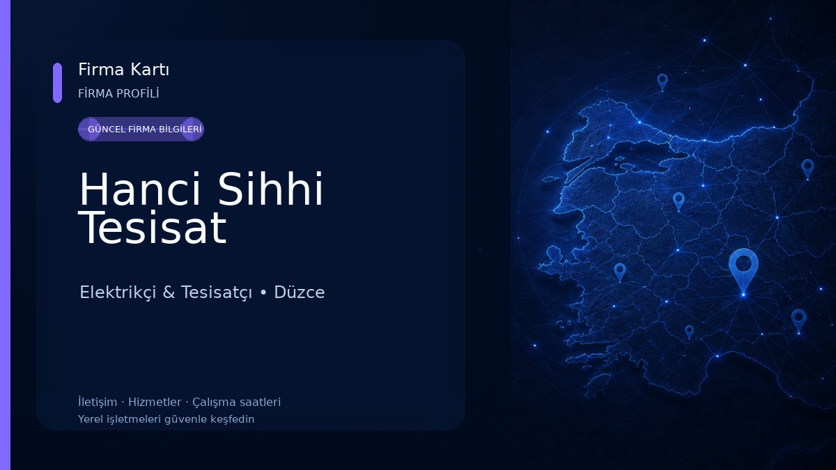 Hanci Sihhi Tesisat Elektrikçi & Tesisatçı
