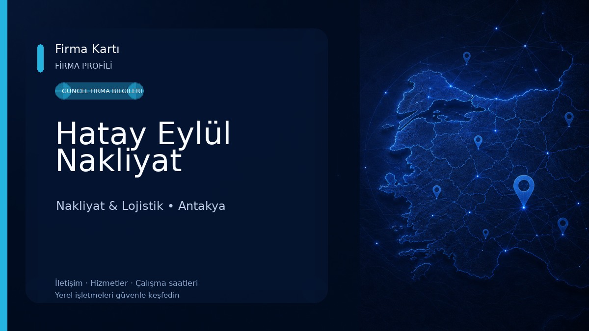 Hatay Eylül Nakliyat Nakliyat & Lojistik