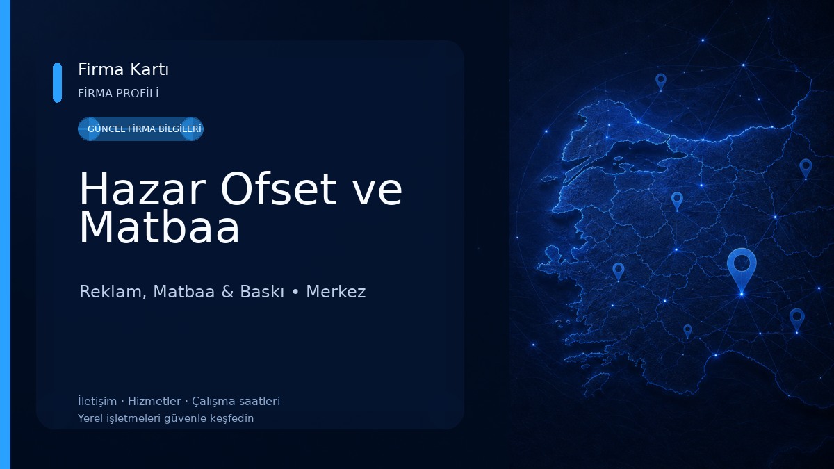Hazar Ofset ve Matbaa
