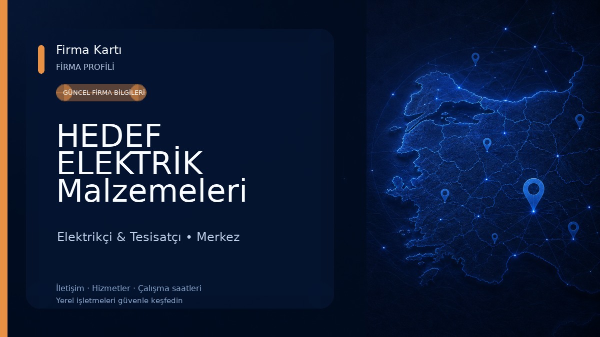 HEDEF ELEKTRİK Malzemeleri Pazarlama Tic.