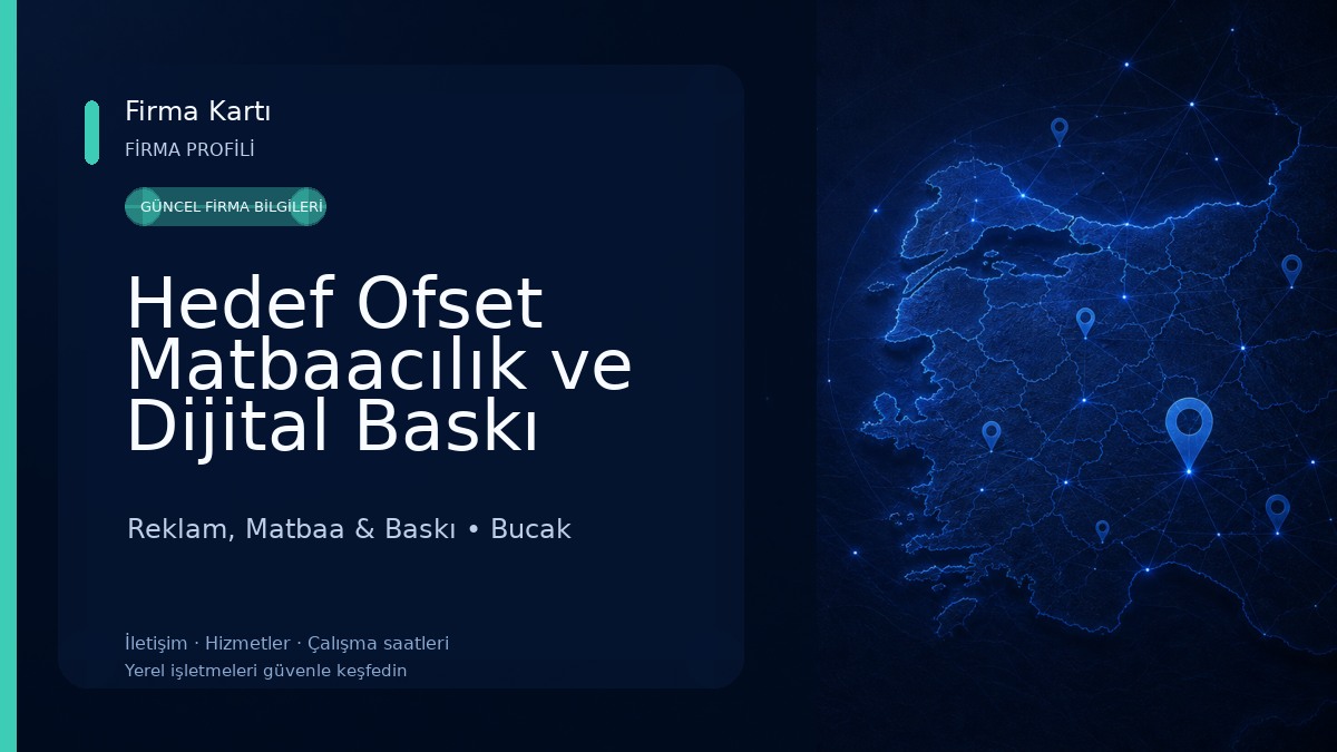 Hedef Ofset Matbaacılık ve Dijital Baskı Hizmetleri