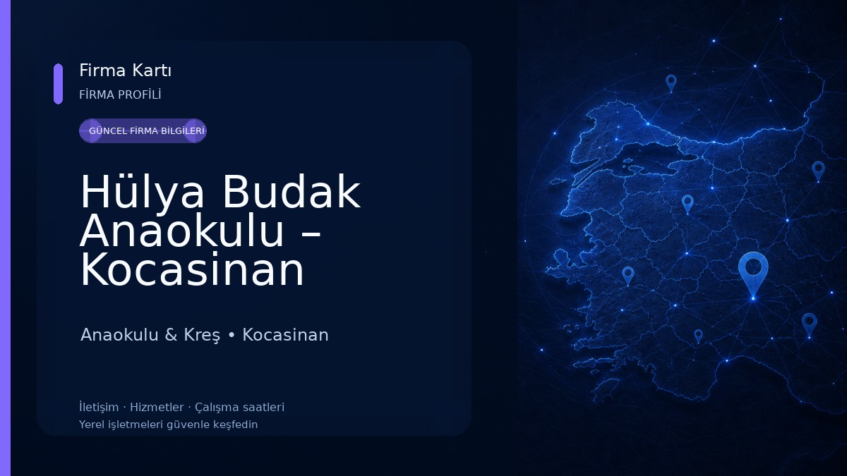 Hülya Budak Anaokulu – Kocasinan Kayseri
