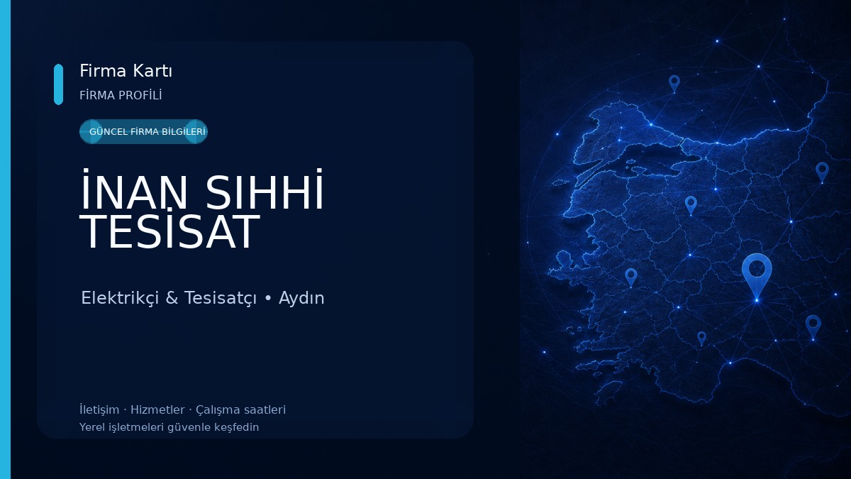 İNAN SIHHİ TESİSAT Elektrikçi & Tesisatçı