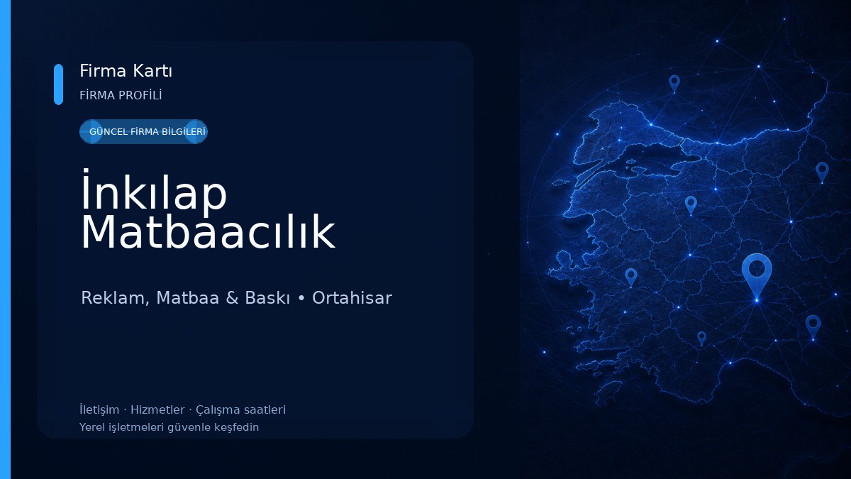 İnkılap Matbaacılık Reklam, Matbaa & Baskı