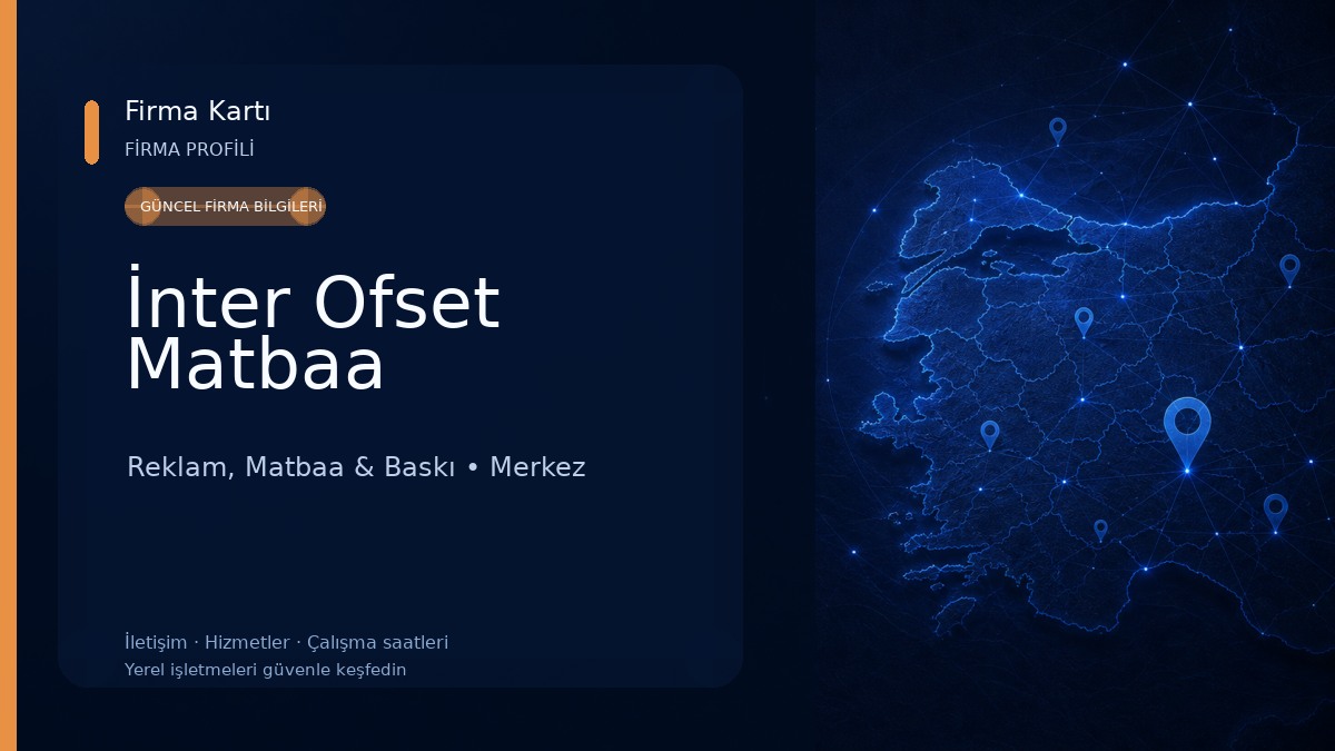 İnter Ofset Matbaa