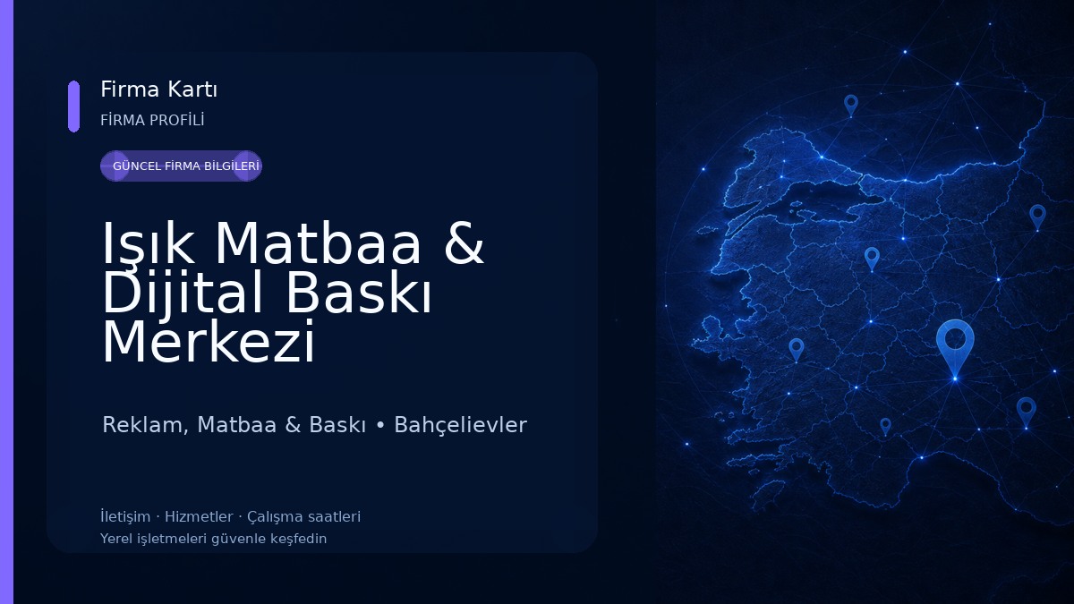 Işık Matbaa & Dijital Baskı Merkezi