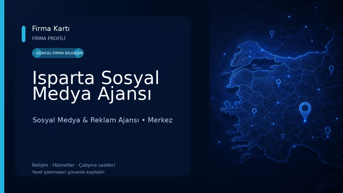 Isparta Sosyal Medya Ajansı Sosyal Medya & Reklam Ajansı