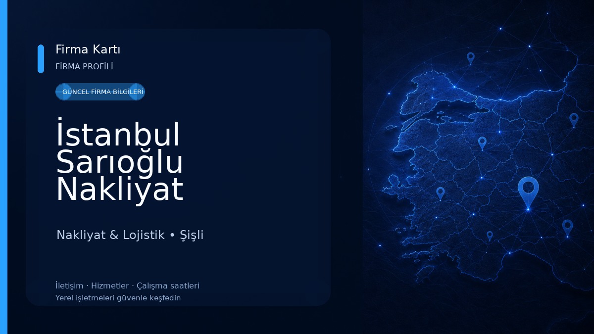 İstanbul Sarıoğlu Nakliyat