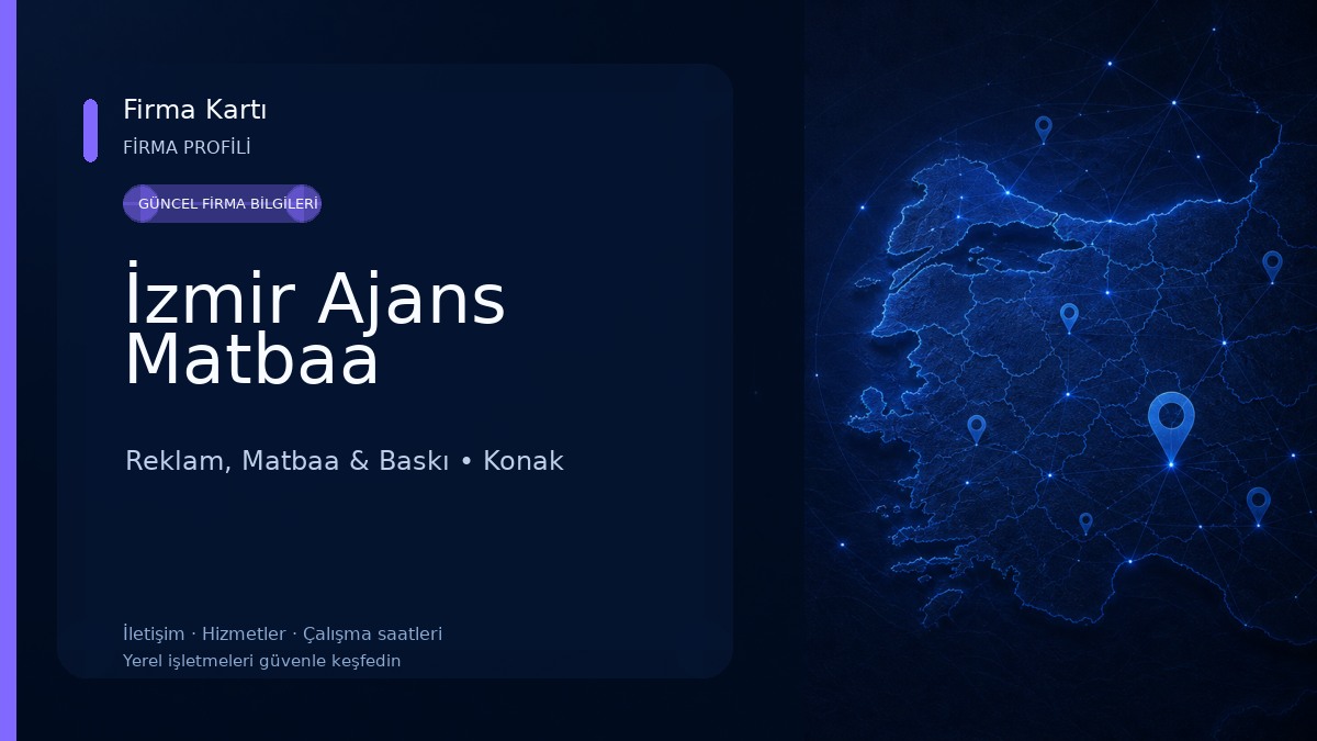 İzmir Ajans Matbaa Reklam, Matbaa & Baskı