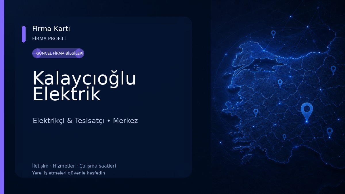 Kalaycıoğlu Elektrik Elektrikçi & Tesisatçı