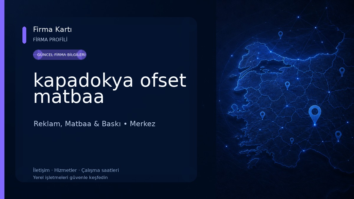 kapadokya ofset matbaa