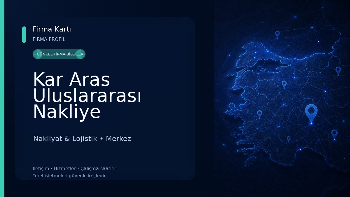 Kar Aras Uluslararası Nakliye Nakliyat & Lojistik