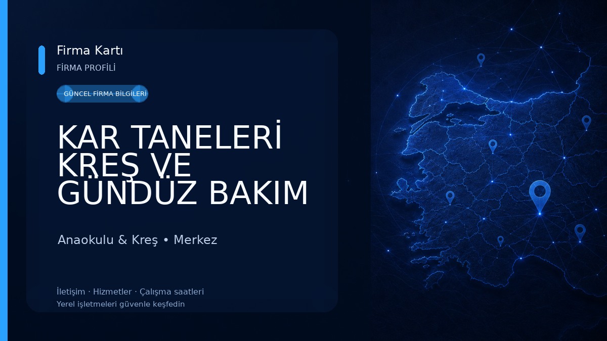 KAR TANELERİ KREŞ VE GÜNDÜZ BAKIM EVİ Anaokulu & Kreş