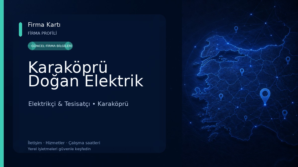 Karaköprü Doğan Elektrik Elektrikçi & Tesisatçı