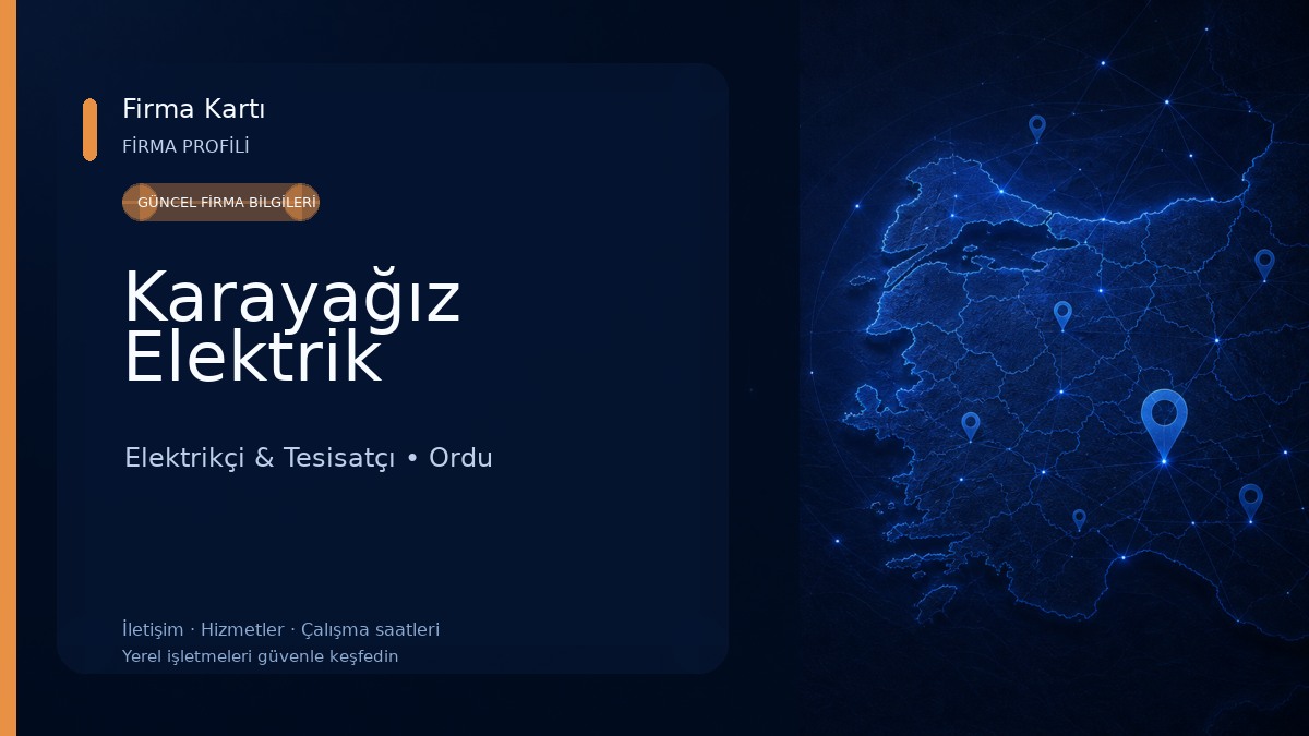 Karayağız Elektrik Elektrikçi & Tesisatçı