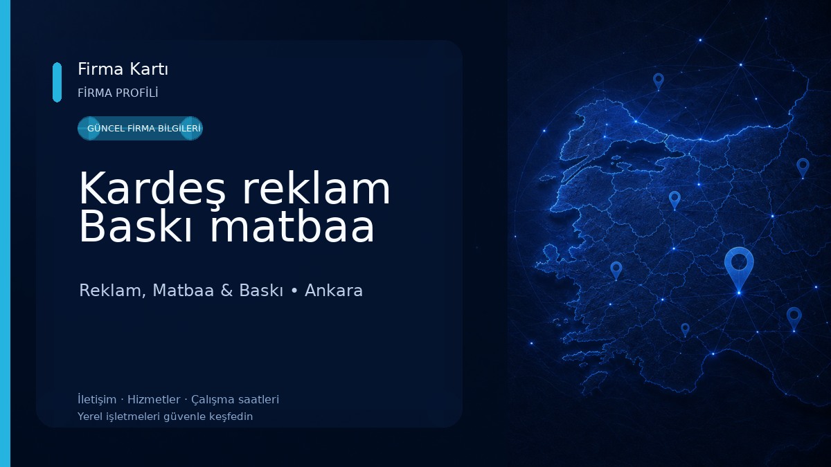 Kardeş reklam Baskı matbaa