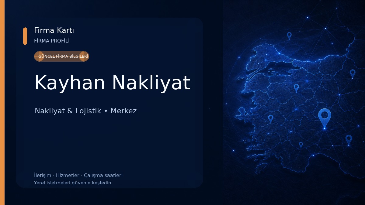 Kayhan Nakliyat Nakliyat & Lojistik