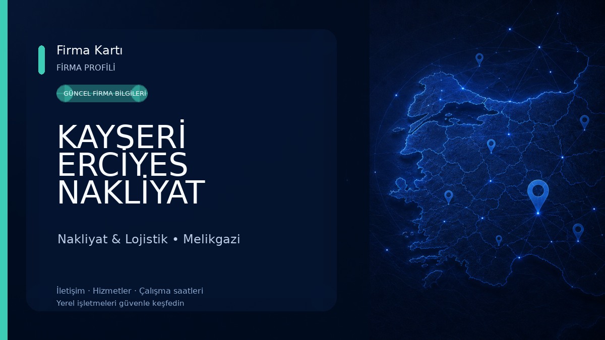 KAYSERİ ERCİYES NAKLİYAT KARGO TAŞIMACILIK LOJİSTİK VE AMBAR HİZMETLERİ SAN.TİC.LTD.ŞTİ. Nakliyat & Lojistik