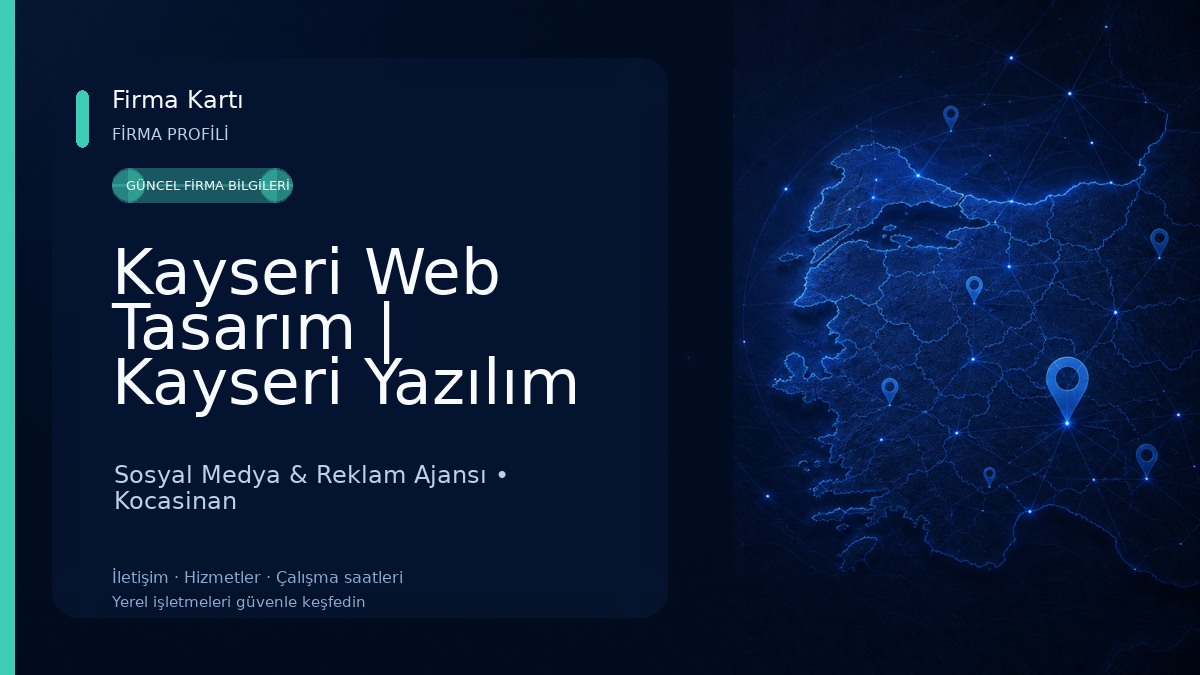 Kayseri Web Tasarım | Kayseri Yazılım Ajansı | Kayseri Sosyal Medya Yönetimi | Kayseri Seo Uzmanı Sosyal Medya & Reklam Ajansı