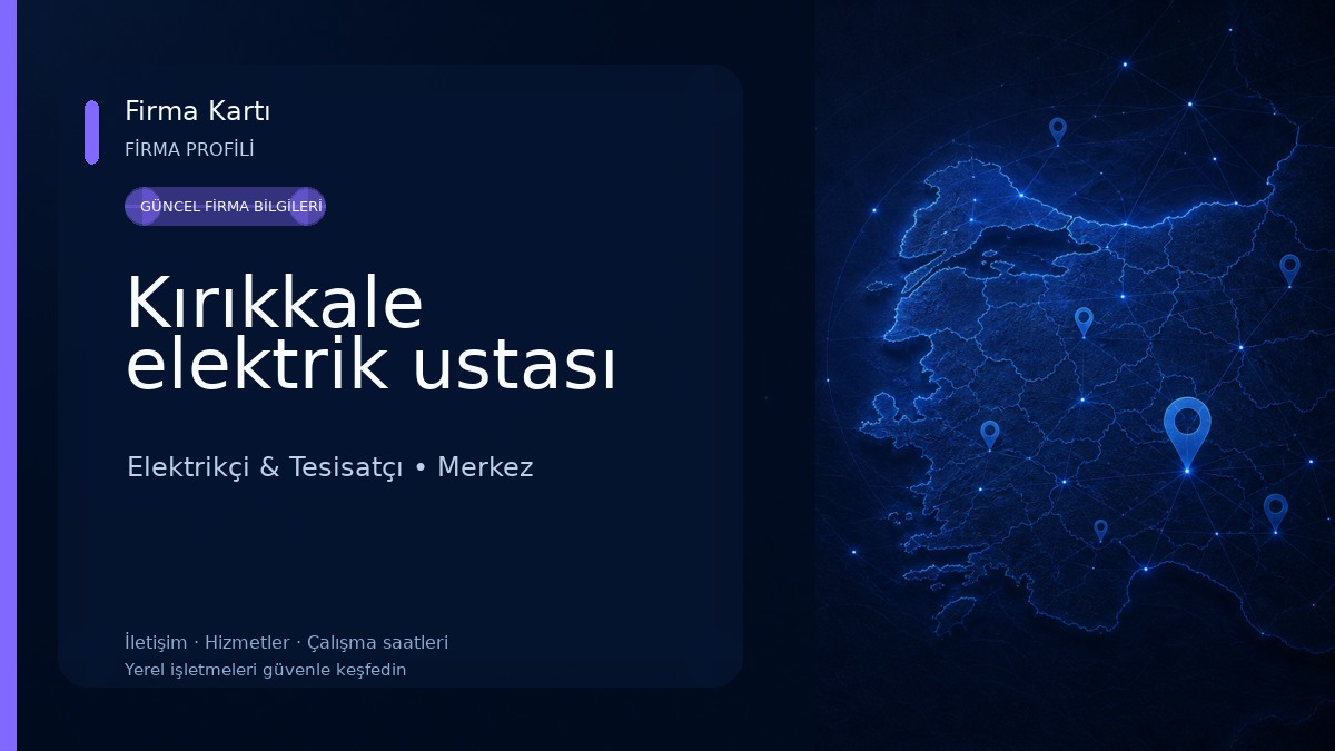 Kırıkkale elektrik ustası Elektrikçi & Tesisatçı