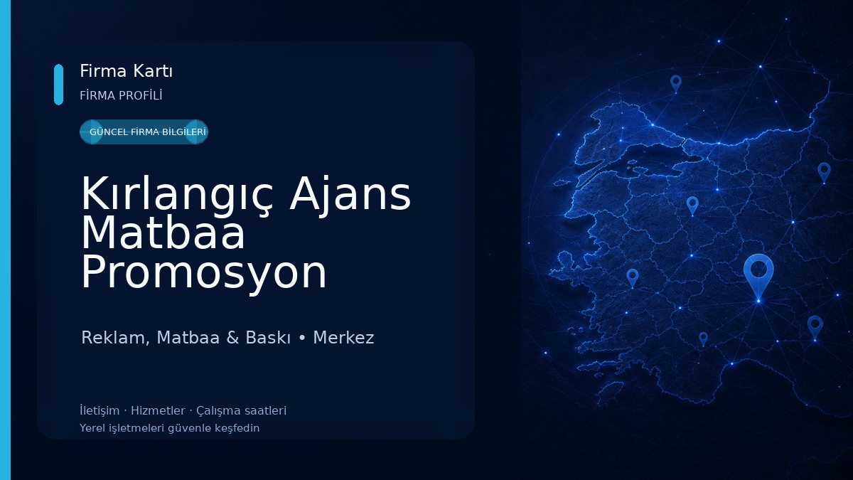 Kırlangıç Ajans Matbaa Promosyon Reklam, Matbaa & Baskı