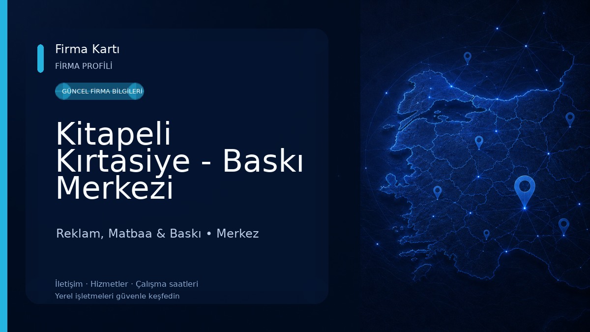 Kitapeli Kırtasiye - Baskı Merkezi Kırklareli Reklam, Matbaa & Baskı