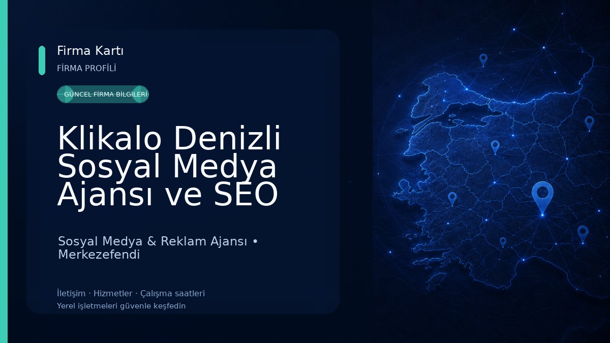 Klikalo Denizli Sosyal Medya Ajansı ve SEO Ajansı Sosyal Medya & Reklam Ajansı