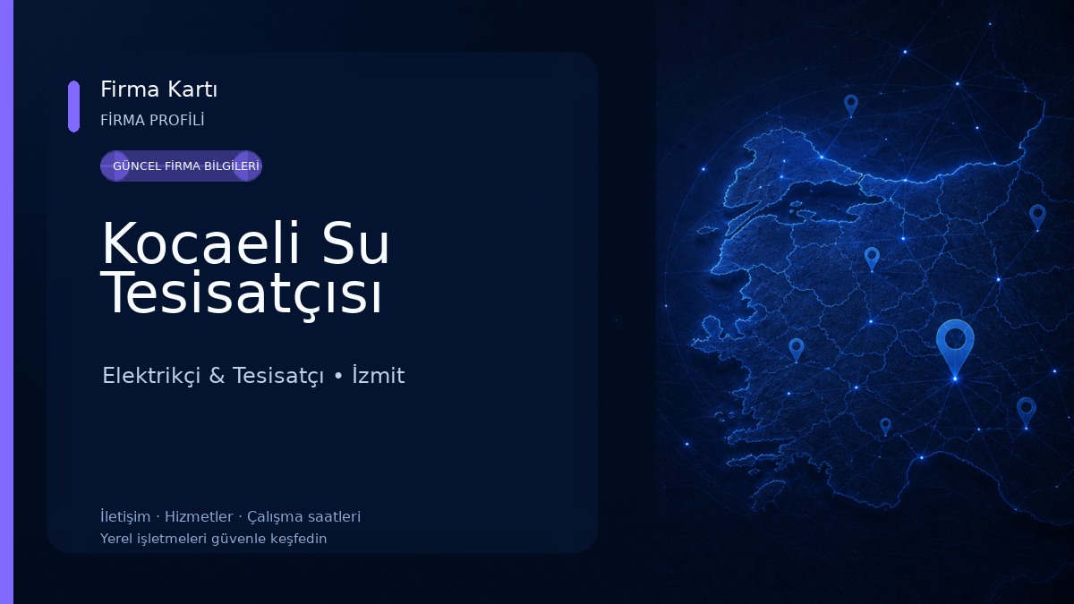 Kocaeli Su Tesisatçısı