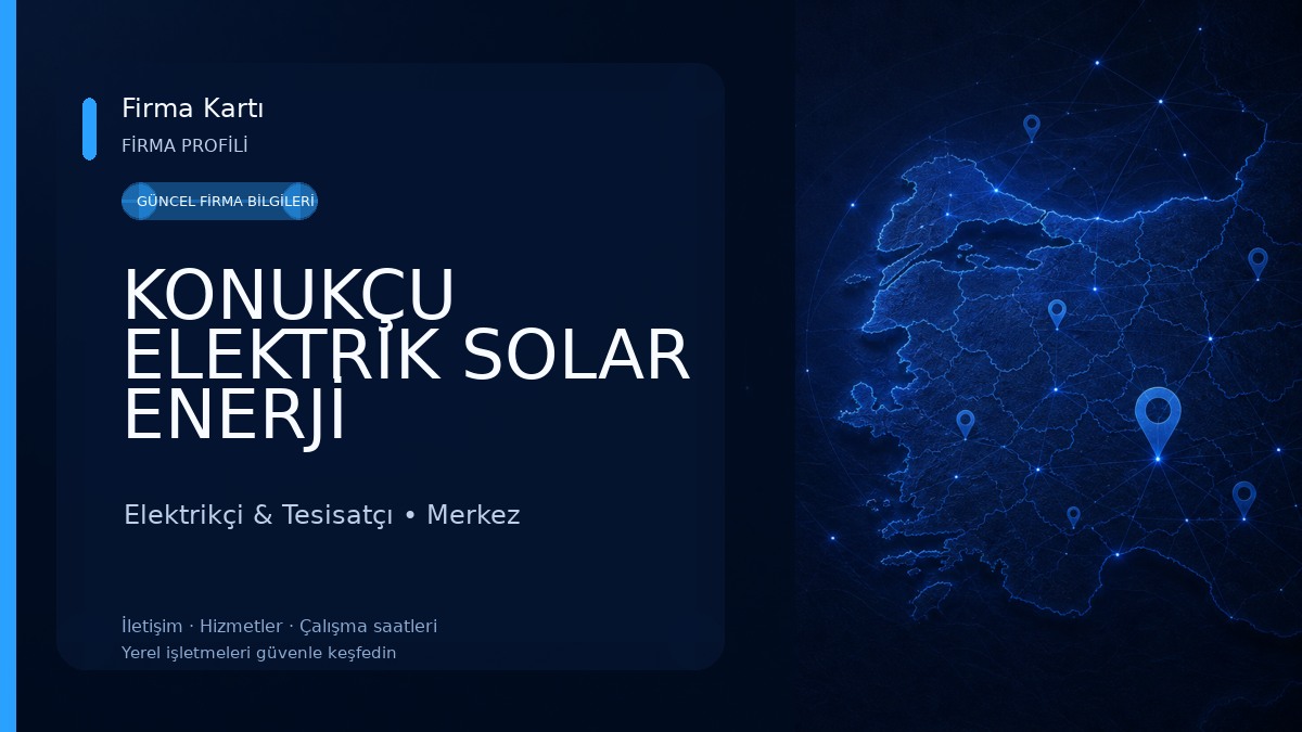 KONUKÇU ELEKTRİK SOLAR ENERJİ