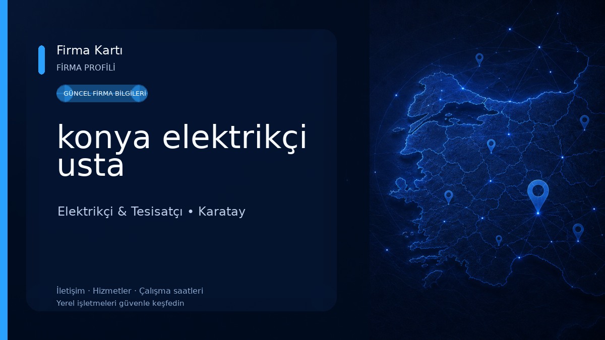 konya elektrikçi usta Elektrikçi & Tesisatçı