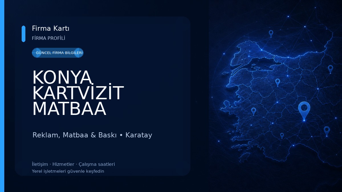 KONYA KARTVİZİT MATBAA DAVETİYE