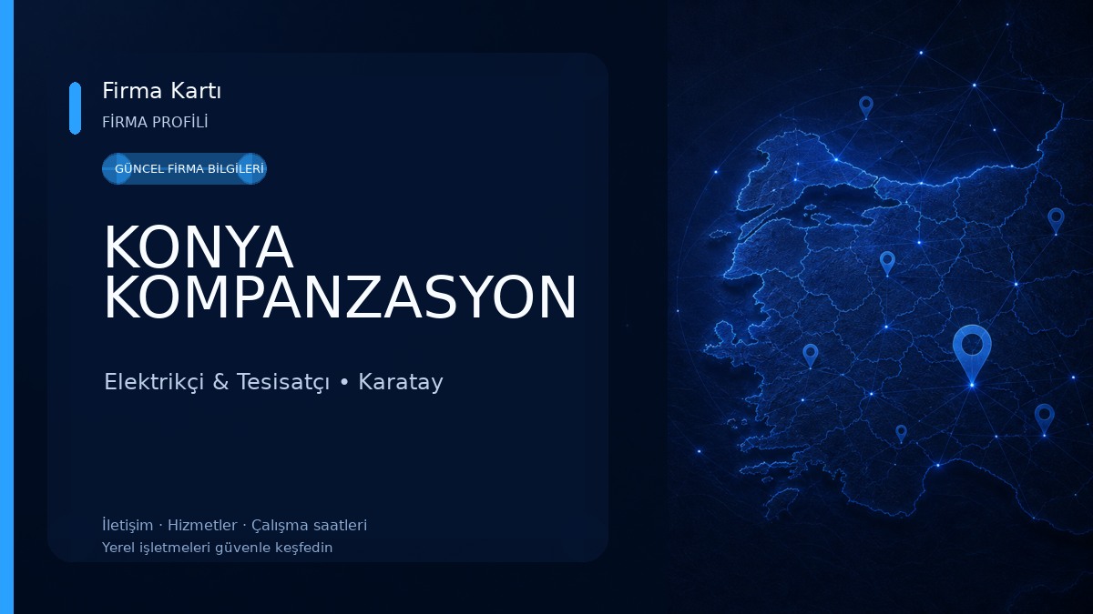 KONYA KOMPANZASYON Elektrikçi & Tesisatçı