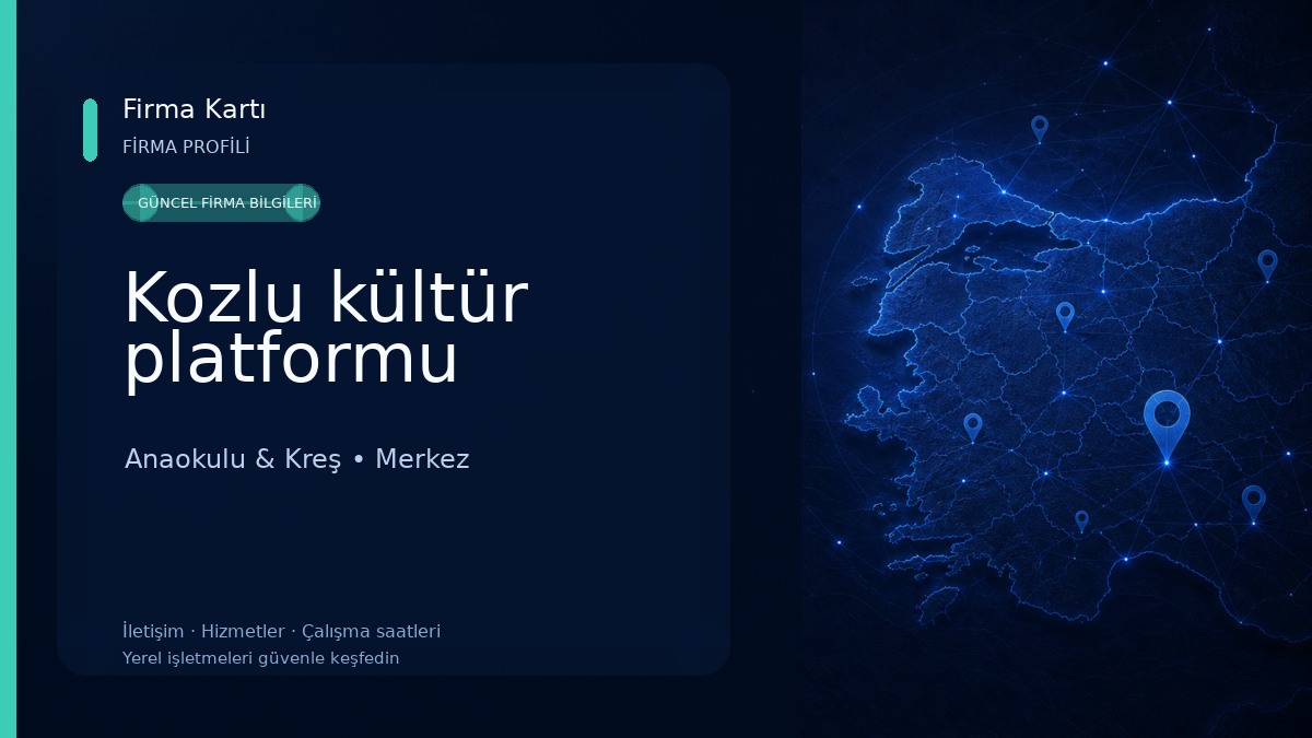 Kozlu kültür platformu Anaokulu & Kreş