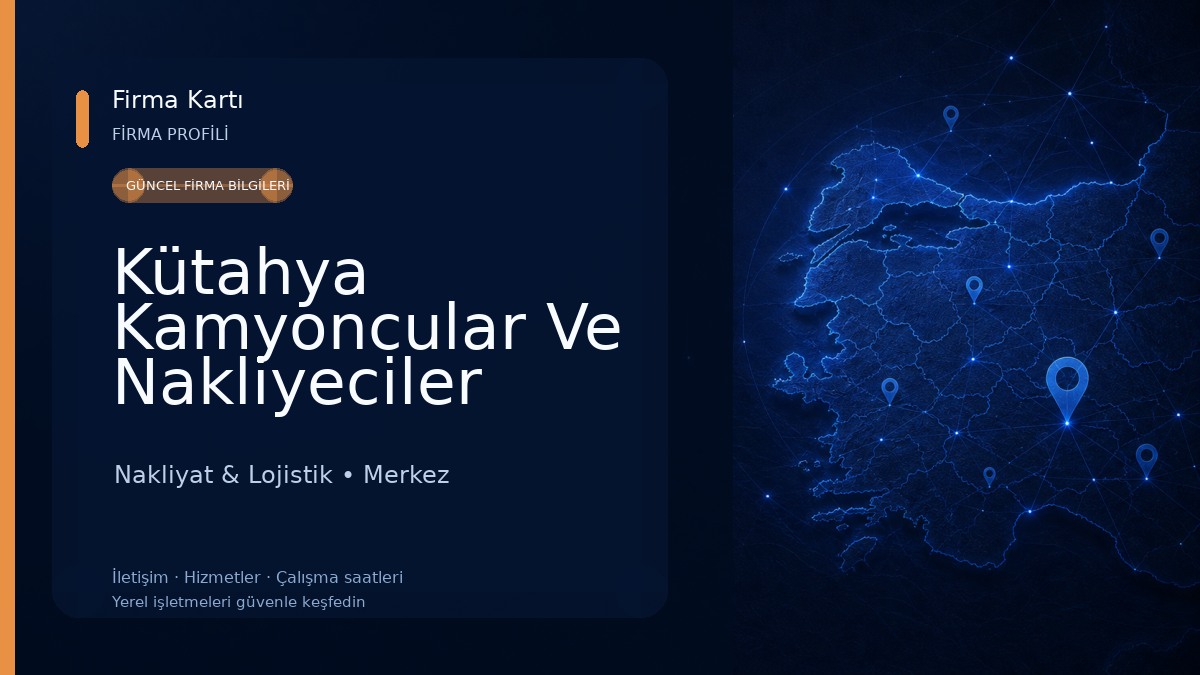 Kütahya Kamyoncular Ve Nakliyeciler Sitesi