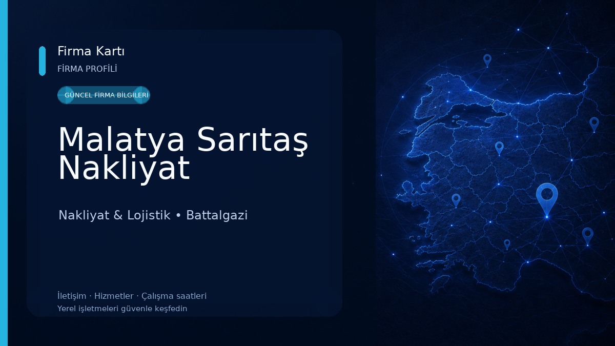 Malatya Sarıtaş Nakliyat Nakliyat & Lojistik