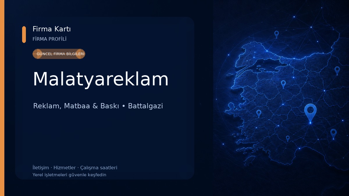 Malatyareklam Reklam, Matbaa & Baskı