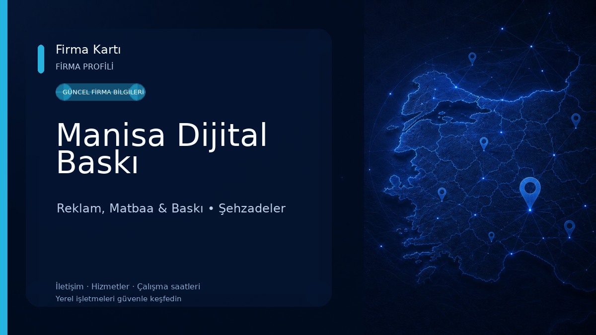 Manisa Dijital Baskı Reklam, Matbaa & Baskı