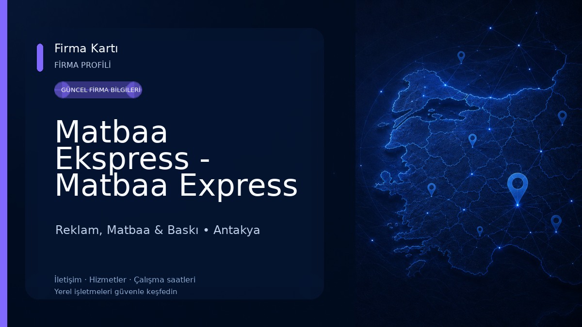 Matbaa Ekspress - Matbaa Express & Dijital Baskı Hizmetleri
