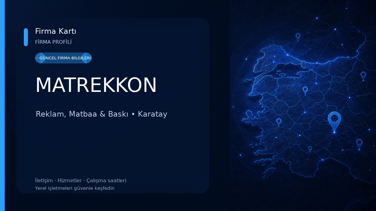 MATREKKON Reklam, Matbaa & Baskı