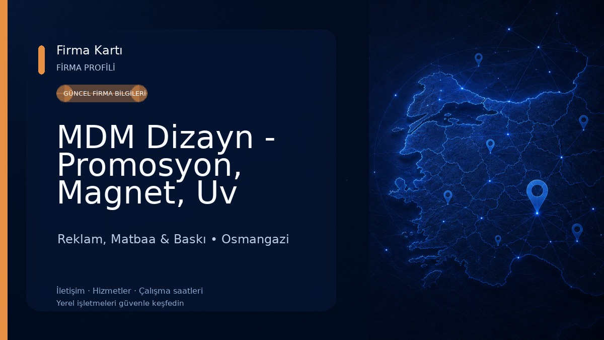 MDM Dizayn - Promosyon, Magnet, Uv Baskı, Lazer Kesim, Cnc Kesim Reklam, Matbaa & Baskı
