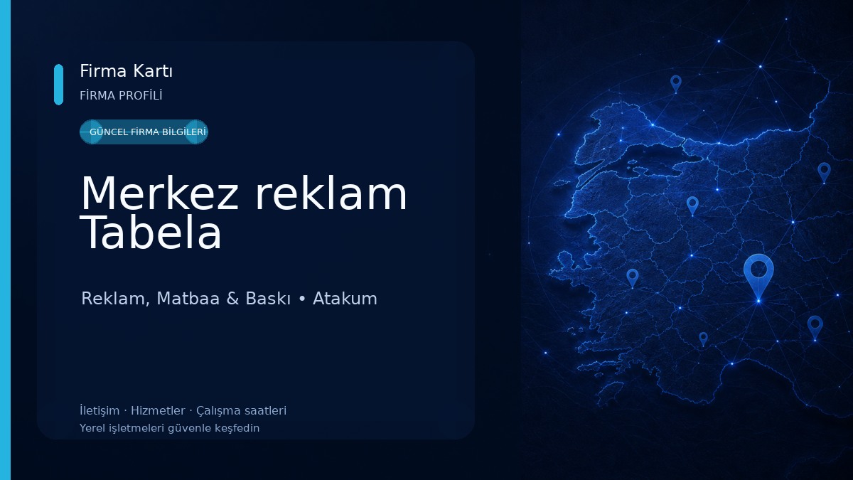 Merkez reklam Tabela