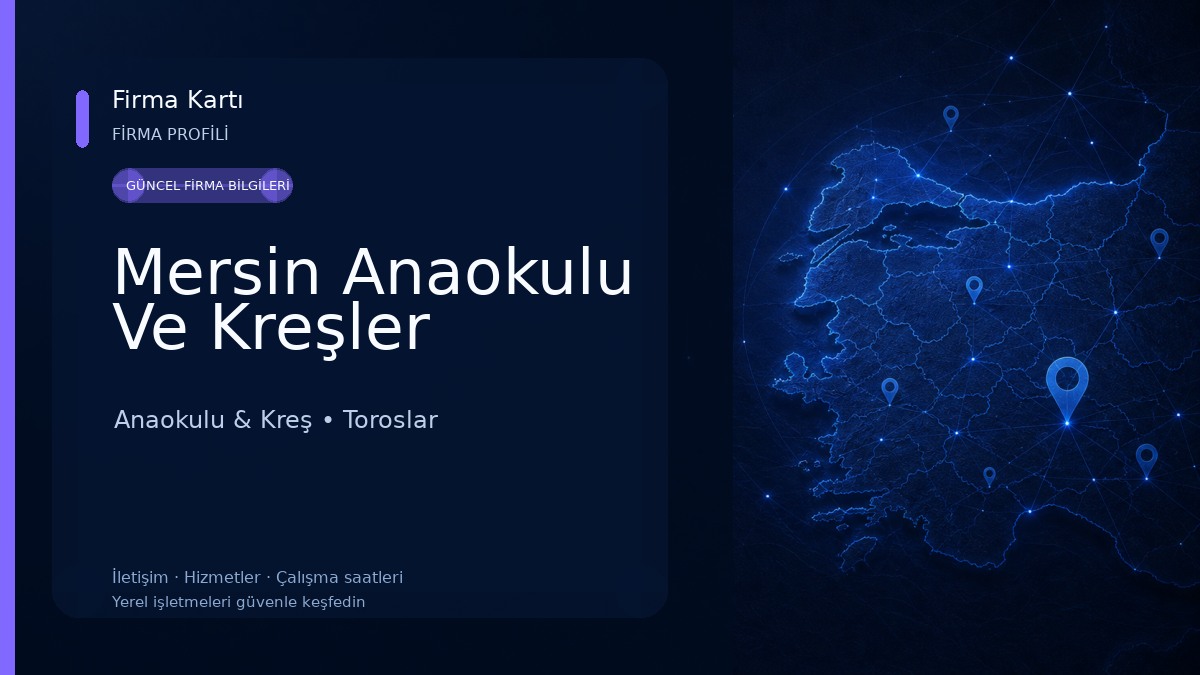 Mersin Anaokulu Ve Kreşler