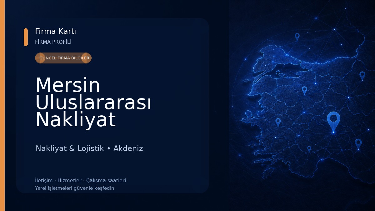 Mersin Uluslararası Nakliyat Nakliyat & Lojistik