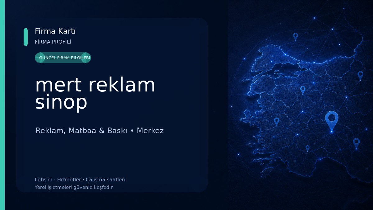 mert reklam sinop Reklam, Matbaa & Baskı
