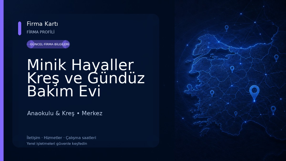 Minik Hayaller Kreş ve Gündüz Bakım Evi Anaokulu & Kreş