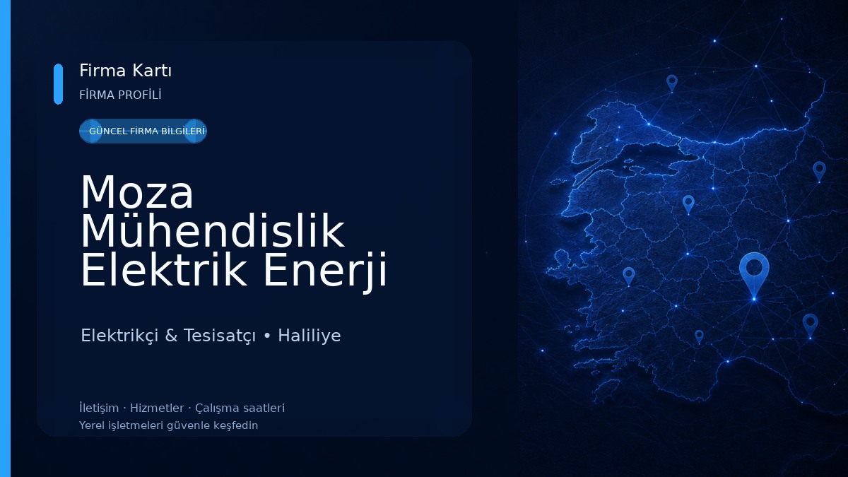 Moza Mühendislik Elektrik Enerji Proje Ltd. Şti. Elektrikçi & Tesisatçı