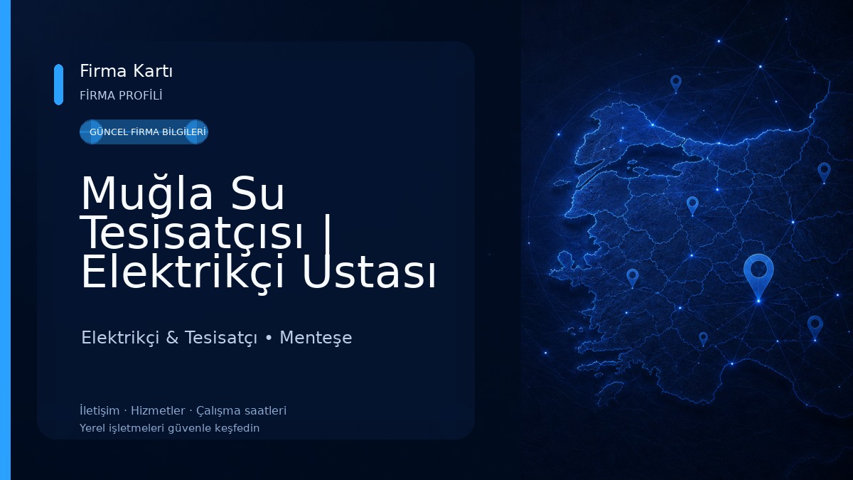 Muğla Su Tesisatçısı | Elektrikçi Ustası | Tesisatçı Murat - Tıkanıklık ve Kanal Açma Elektrikçi & Tesisatçı