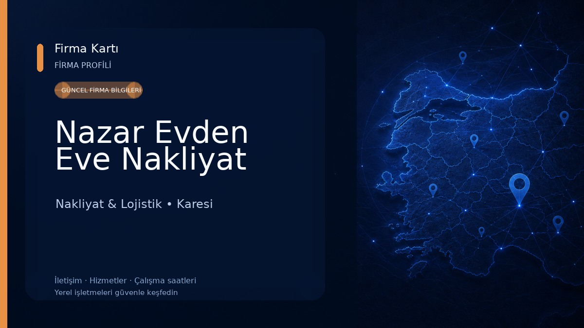 Nazar Evden Eve Nakliyat Nakliyat & Lojistik